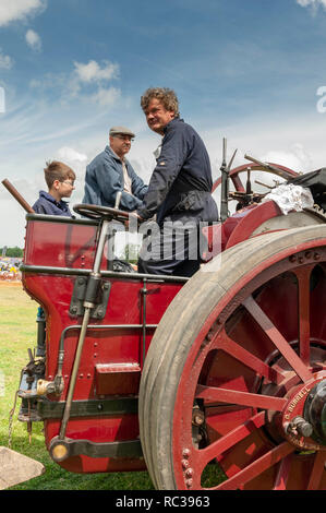 Motore di trazione dettaglio. Preston Rally a vapore. Foto Stock