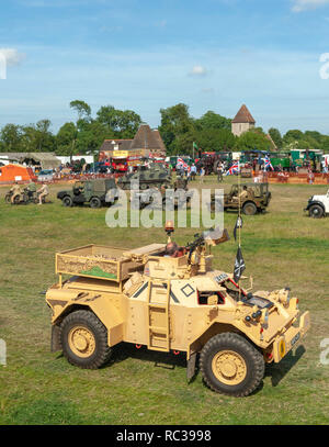 Daimler Ferret Autoblindo a Preston Rally di vapore, Kent, Inghilterra Foto Stock