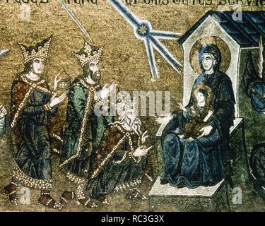 Italiy. Venezia. La Basilica di San Marco. Epifania. Mosaico. Xii-XIV secolo. Foto Stock