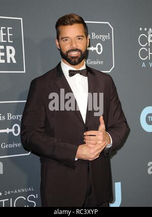 Presso gli arrivi per la ventiquattresima edizione critica' Choice Awards, Barker Hangar, Santa Monica, CA 13 gennaio 2019. Foto di: Elizabeth Goodenough/Everett Collection Foto Stock