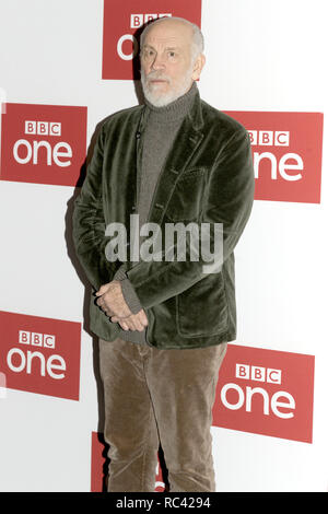 Speciale proiezione del nuovo BBC un dramma "L'ABC omicidi" al BFI Southbank di Londra. Dotato di: John Malkovich dove: Londra, Regno Unito quando: 13 Dic 2018 Credit: Luca Hannaford/WENN Foto Stock