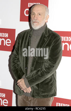 Speciale proiezione del nuovo BBC un dramma "L'ABC omicidi" al BFI Southbank di Londra. Dotato di: John Malkovich dove: Londra, Regno Unito quando: 13 Dic 2018 Credit: Luca Hannaford/WENN Foto Stock