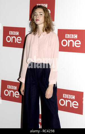 Speciale proiezione del nuovo BBC un dramma "L'ABC omicidi" al BFI Southbank di Londra. Dotato di: Freya Mavor dove: Londra, Regno Unito quando: 13 Dic 2018 Credit: Luca Hannaford/WENN Foto Stock