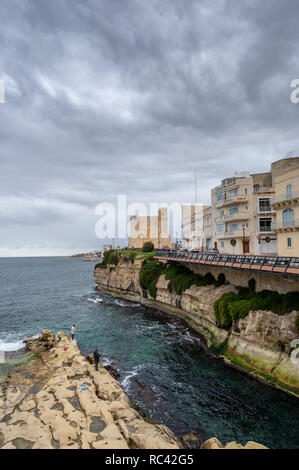 La Torre di Wignacourt, St Paul Bay, Malta Foto Stock