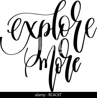 Scopri di più - scritte a mano il testo di iscrizione, motivazione e mi Illustrazione Vettoriale