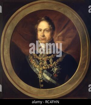 JOSE GABRIEL DE SILVA BAZAN-MARQUES DE SANTA CRUZ- (+1839) - direttore UNDECIMO- O/L. Posizione: Academia de la Lengua-COLECCION. MADRID. Spagna. Foto Stock