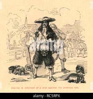 "Charles è informato di un complotto contro la sua vita preziosa', 1897. Creatore: John Leech. Foto Stock