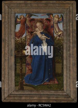 La Madonna e il bambino alla fontana. Museo: il Museo Reale di Belle Arti di Anversa. Autore: Van Eyck, JAN. Foto Stock