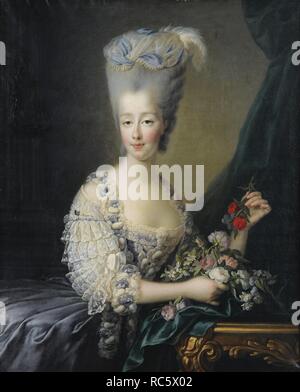 La principessa Maria Teresa di Savoia (1756-1805), la contessa di Artois. Museo: Collezione privata. Autore: Gautier Dagoty, Jean-Baptiste André. Foto Stock