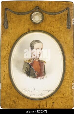 Ritratto del Granduca Michael Nikolaevich della Russia (1832-1909). Museo: Collezione privata. Autore: anonimo. Foto Stock