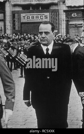 JUAN NEGRIN LOPEZ, MEDICO FISIOLOGO Y POLITICO ESPAÑOL, PRESIDENTE DEL GOBIERNO DE LA II REPUBLICA EN EL EXILIO, 1937. Posizione: Fundacion Pablo Iglesias. MADRID. Spagna. Foto Stock