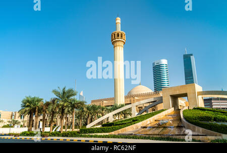 Minareto della Grande Moschea di Kuwait Foto Stock