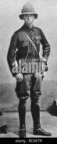 Winston Churchill in Cairo 1898 come tenente nel ventunesimo Lancieri con Lord Kitchener di forza in Sudan Foto Stock