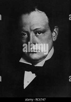 Winston Churchill come primo signore del Ministero della Marina,Ottobre 1911 Foto Stock