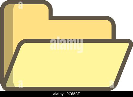 Vettore icona cartella Illustrazione Vettoriale