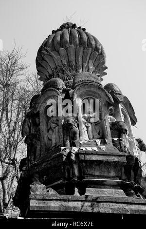 Dakshin Kashi Shiv Mandir, Mahuli Sangam, Satara, Maharashtra, India Foto Stock