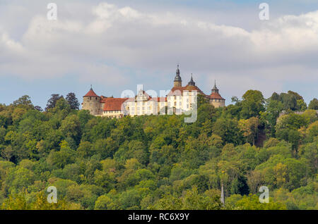 Castello Langenburg nella Germania meridionale in estate Foto Stock