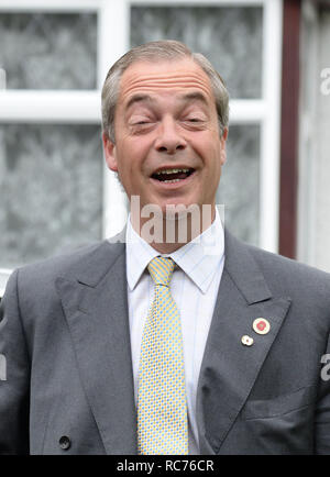 Leader UKIP Nigel Farage lasciando la sua casa vicino a Biggin Hill nel Kent con: Nigel Farage dove: Kent, Regno Unito quando: 01 lug 2016 Credit: Steve Finn/WENN Foto Stock