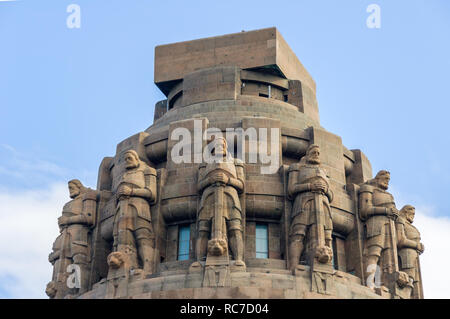 LEIPZIG, in Sassonia, Germania - 21 marzo, 2008: la cupola del monumento alla battaglia delle nazioni (Volkerschlachtdenkmal) di Lipsia, in Sassonia, Germania Foto Stock