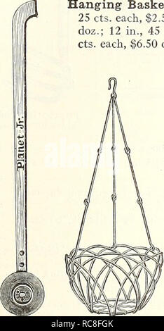 . Dreer's garden prenota 1930. Cataloghi di sementi; vivaio cataloghi; attrezzature da giardinaggio e fornisce cataloghi; fiori Semi cataloghi; semi di ortaggi cataloghi; frutto Semi cataloghi. Scalpello di aggraffaggio raccoglitrice di frutta con sacco raccoglitori di frutta. Filo, senza asta, 50 cts.; postpagato. . .$0 75 metallico con il sacchetto, senza asta, 75 cts.; postpagato 90 poli per raccoglitori di frutta. Fatti di bambù pesanti, articolata con ghiere di ottone. Adatta anche per l'uso con le torce per bruciare i neets caterpillar. Ogni, $1.00; postpagato, $1.15. Altre 4 sezioni di appoggio, ciascuna 40 la fumigazione di lampada. Metallo, per vaporizzare la nicotina Foto Stock