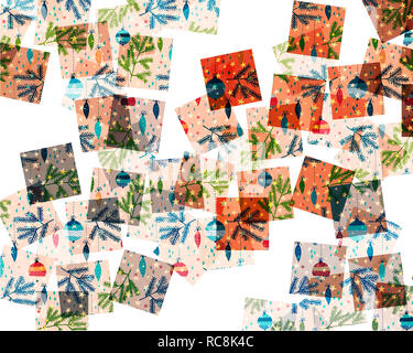 Concetto di Natale: Dono design avvolgente Foto Stock