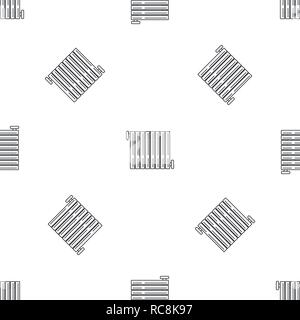 Icona del radiatore. Schema Illustrativo del radiatore icona vettore per il web design isolato su sfondo bianco Illustrazione Vettoriale