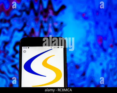 Cooper standard Automotive Inc. logo che si vede visualizzato sul telefono intelligente. Foto Stock