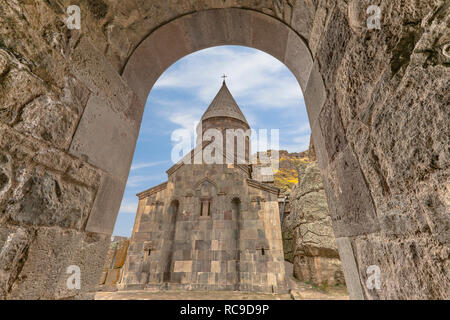 Monastero di Geghard in Armenia Foto Stock