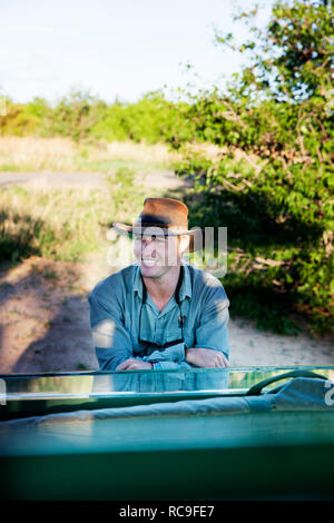 Ritratto di uomo maturo che indossa il cappello da cowboy Foto Stock