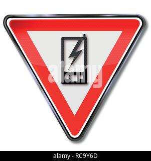 Telefono cellulare e telefono cellulare Illustrazione Vettoriale