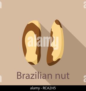 Dado brasiliano icona, stile piatto Illustrazione Vettoriale