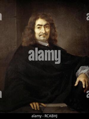 Ritratto del Filosofo René Descartes (650). Museo: Musee du Louvre di Parigi. Autore: BOURDON, Sebastien. Foto Stock