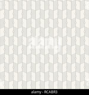 Geometrica astratta seamless pattern. Moderna ed elegante struttura. Ripetizione freccia geometriche forme. Modello con linee e cerchi. Grafica Contemporanea d Illustrazione Vettoriale