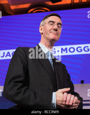 "Lasciare significa lasciare' rally svoltasi presso la Queen Elizabeth II Conference Centre offre: Giacobbe Rees-Mogg dove: Londra, Regno Unito quando: 14 Dic 2018 Credit: Wheatley/WENN Foto Stock