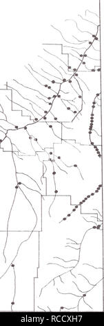 . Distribuzione di pesci nel sud-est della Montana. Pesci. 65. Si prega di notare che queste immagini vengono estratte dalla pagina sottoposta a scansione di immagini che possono essere state migliorate digitalmente per la leggibilità - Colorazione e aspetto di queste illustrazioni potrebbero non perfettamente assomigliano al lavoro originale. Elser, Allen A; Morris, Lani M; gole, Mark W; Stati Uniti. Bureau of Land Management; Montana. Department of Fish, Wildlife e parchi. [Helena, Mont. ?] : Montana Dipartimento di pesci selvatici e parchi Foto Stock