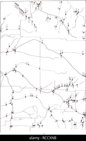 . Distribuzione di pesci nel sud-est della Montana. Pesci. . Si prega di notare che queste immagini vengono estratte dalla pagina sottoposta a scansione di immagini che possono essere state migliorate digitalmente per la leggibilità - Colorazione e aspetto di queste illustrazioni potrebbero non perfettamente assomigliano al lavoro originale. Elser, Allen A; Morris, Lani M; gole, Mark W; Stati Uniti. Bureau of Land Management; Montana. Department of Fish, Wildlife e parchi. [Helena, Mont. ?] : Montana Dipartimento di pesci selvatici e parchi Foto Stock