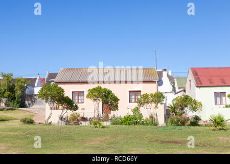 Elim Moravian stazione missionaria, Overberg, Western Cape, Sud Africa stabilito nel 1838 per alloggiare i gli schiavi liberati. Foto Stock