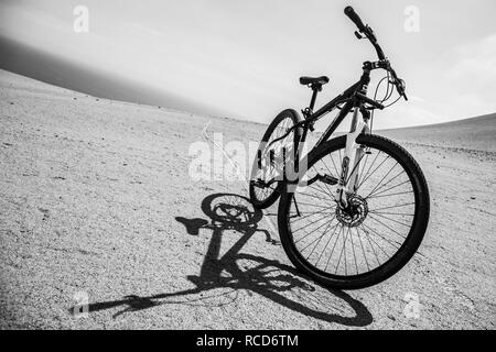 Percorsi in bicicletta a Paracas riserva naturale, Perù Foto Stock