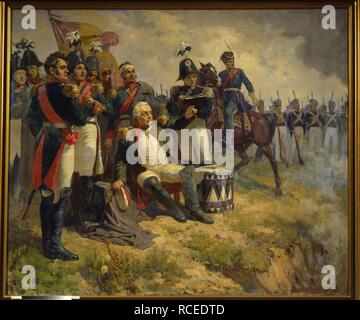 Il comandante Russo, Marschall Mikhail Kutuzòv prima della battaglia di Borodinò il 7 settembre 1812. Museo: Membro di Borodinò la guerra e il Museo di Storia di Mosca. Autore: Shepelyuk, Anatoli Pavlovich. Foto Stock