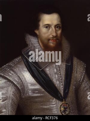 Robert Devereux, 2° Conte di Essex (1565-1601). Museo: Collezione privata. Autore: Marcus Gheeraerts il giovane. Foto Stock