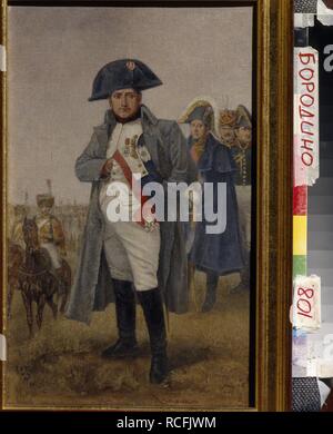 Ritratto dell'imperatore Napoleone I Bonaparte (1769-1821). Museo: Membro di Borodinò la guerra e il Museo di Storia di Mosca. Autore: anonimo. Foto Stock