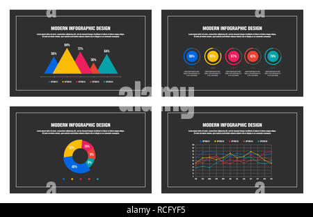 BUSINESS MODERN INFOGRAPHIC VETTORIALE DESIGN Foto Stock