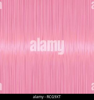 Realistico rosa luminoso capelli dritti con texture lucida dettaglio lucido. Illustrazione Vettoriale. Illustrazione Vettoriale