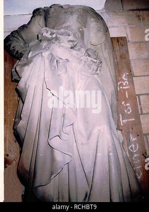 Albert Güldenstein (1822-1891), Allegorische statua der Heilbronnia, Sandstein, 1,50 cm hoch, Entstehungsjahr 1869, heute Heilbronn, Stadtarchiv, Lapidarium, E020-110. Foto Stock