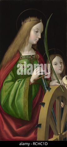 Santa Caterina di Alessandria. Museo: National Gallery di Londra. Autore: Antonio de Solario. Foto Stock