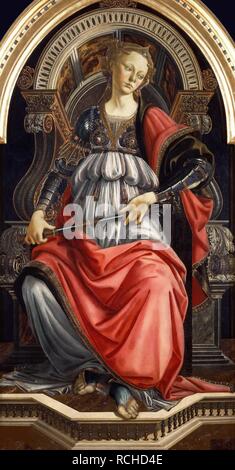 La fortezza. Museo: Galleria degli Uffizi di Firenze. Autore: Botticelli, Sandro. Foto Stock