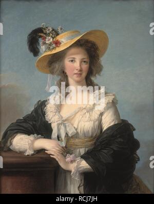 Yolande Martine Gabrielle de Polastron, duchessa di Polignac. Museo: il Musée de l'Histoire de France, Château de Versailles. Autore: Vigée-Lebrun, Marie Louise Elisabeth. Foto Stock