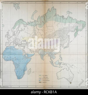 . Die geographische verbreitung der säugthiere dargestellt. Ecologia animale. . Si prega di notare che queste immagini vengono estratte dalla pagina sottoposta a scansione di immagini che possono essere state migliorate digitalmente per la leggibilità - Colorazione e aspetto di queste illustrazioni potrebbero non perfettamente assomigliano al lavoro originale. Wagner, Andreas Johann, 1797-1861. [München : s. n. ] Foto Stock