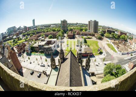 Viste e dalla Cattedrale di Salford Foto Stock