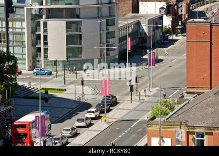 Viste e dalla Cattedrale di Salford Foto Stock